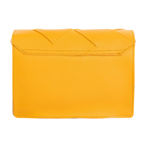 Handbag With Magnetic Lock and Metallic Chain